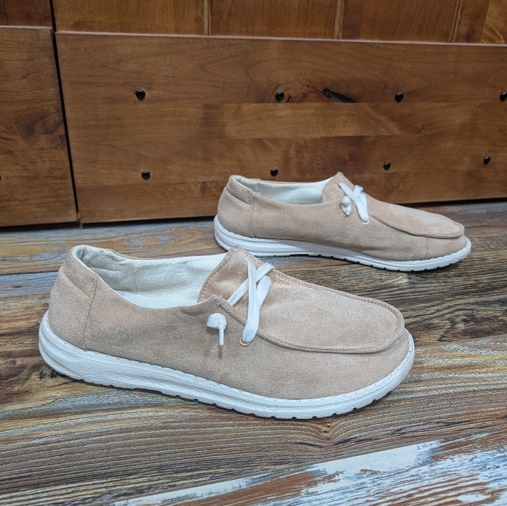 Suede Sand Gypsy Jazz Shoes Women's Size 9.5 - Picture 2 of 5